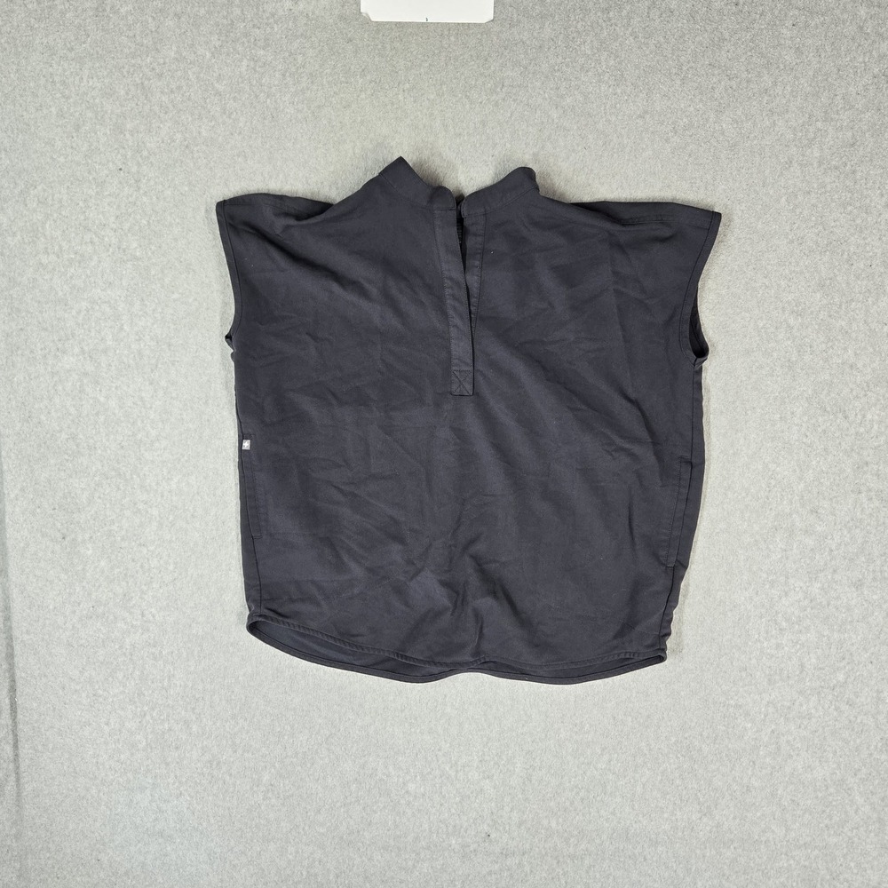 FIGS Women Scrub Top S Dark Gray Technical Collection Rafaela PO#3606